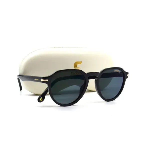 BRAND NEW CARRERA 314/S BLACK GREY POLARIZED AUTHENTIC SUNGLASSES - Picture 5 of 11